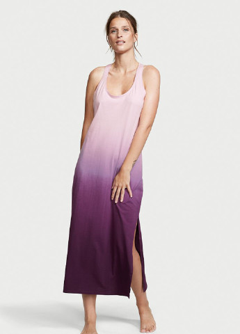 Комбинированное домашнее платье платье-майка Victoria's Secret градиентное ("омбре")