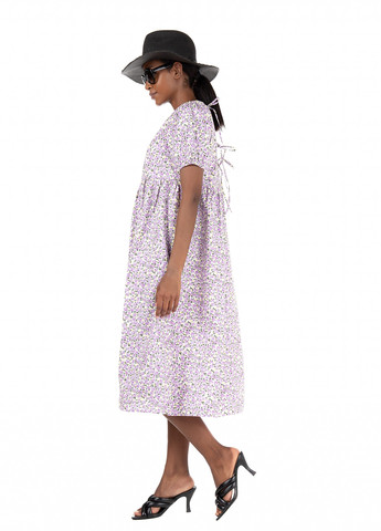 Бузкова кежуал сукня а-силует Vero Moda з квітковим принтом