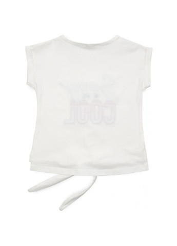 Комбинированная демисезонная футболка детская "sorry we are cool" (14281-134g-cream) Breeze