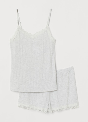 Светло-лиловая всесезон пижама (топ, шорты) H&M