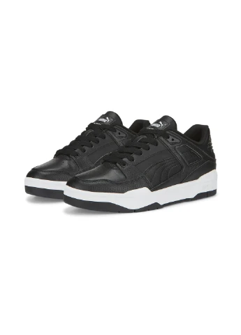 Черные кеды slipstream leather sneakers Puma