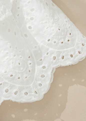 Белая кэжуал однотонная юбка SHEIN клешированная