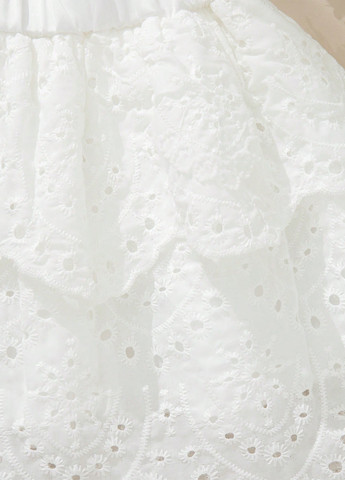 Белая кэжуал однотонная юбка SHEIN клешированная