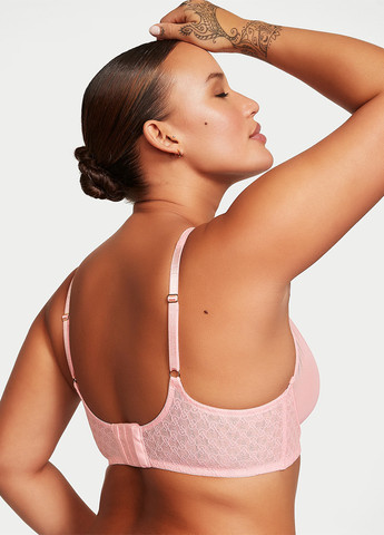 Рожевий демісезонний комплект (бюстгальтер, труси) Victoria's Secret