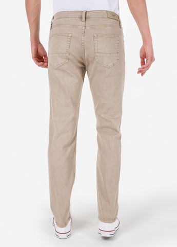 Бежевые кэжуал демисезонные прямые брюки Colin's