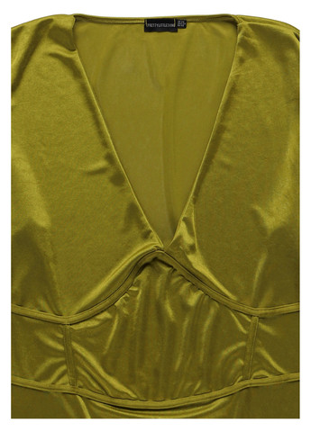 Оливкова кежуал сукня а-силует PrettyLittleThing однотонна