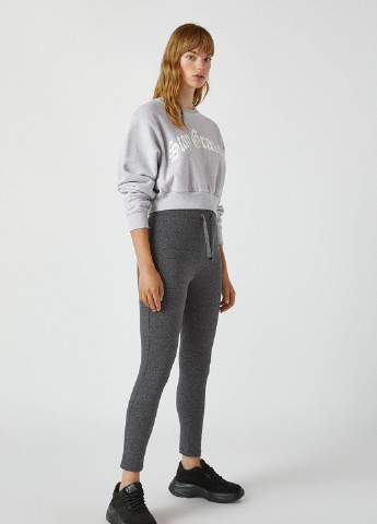 Темно-серые демисезонные леггинсы Pull & Bear