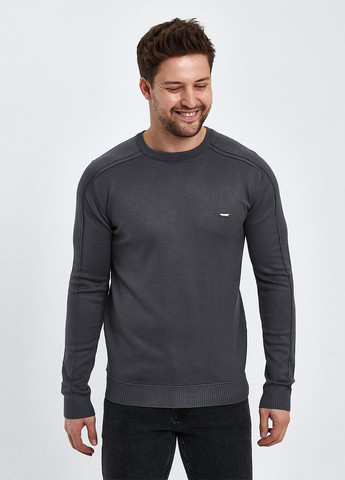 Серый демисезонный свитер джемпер Trend Collection