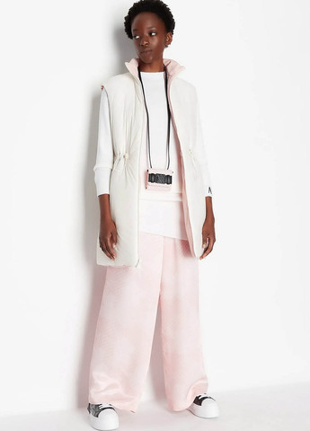 Білий кежуал сукня силуетна Armani Exchange з логотипом