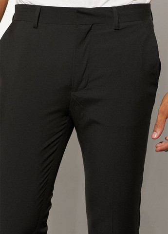 Черные кэжуал, классические демисезонные укороченные брюки Boohoo