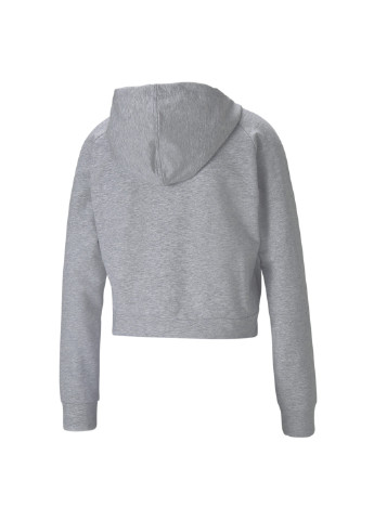 Сіра спортивна толстовка rtg full-zip women's hoodie Puma однотонна