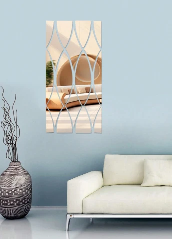 Декоративне дзеркало (18 дет.), 30х60 см SHEIN (322852277)