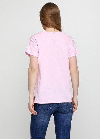 Розовая летняя футболка Power