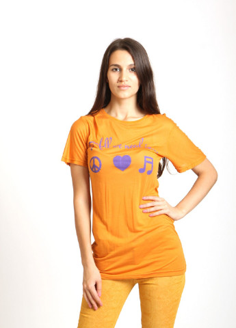 Оранжевая летняя футболка Chiarotex