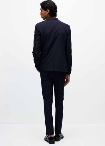 Темно-синие классические, кэжуал демисезонные классические брюки H&M