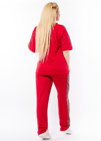 Костюм (світшот, брюки) Primyana брючний смужка червоний кежуал