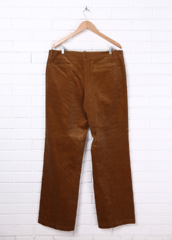 Светло-коричневые кэжуал демисезонные прямые брюки Futuro