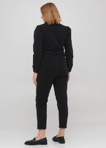 Комбінезон Bebe Plus комбінезон-брюки однотонний чорний джинсовий бавовна