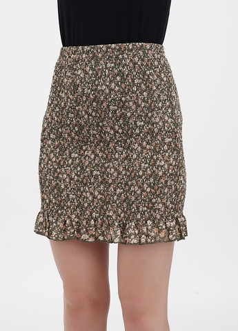 Оливковая (хаки) кэжуал цветочной расцветки юбка Missguided