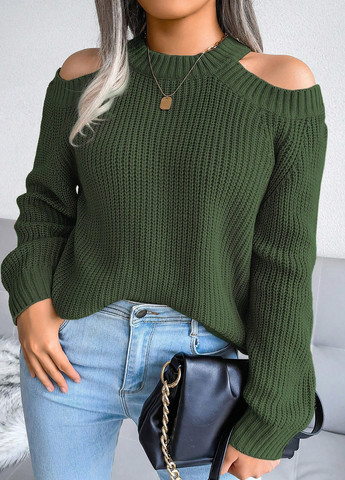 Зеленый демисезонный джемпер джемпер SHEIN