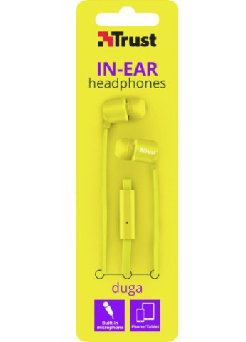 Навушники Duga Mic Neon Yellow (22744) Trust (207377071)
