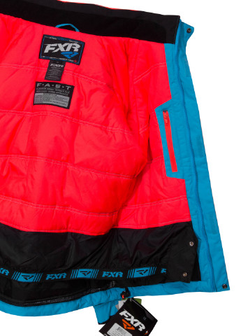 Голубая зимняя куртка лыжная FXR