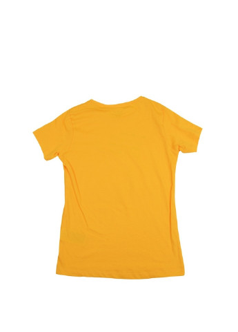 Желтая летняя футболка с коротким рукавом Name it