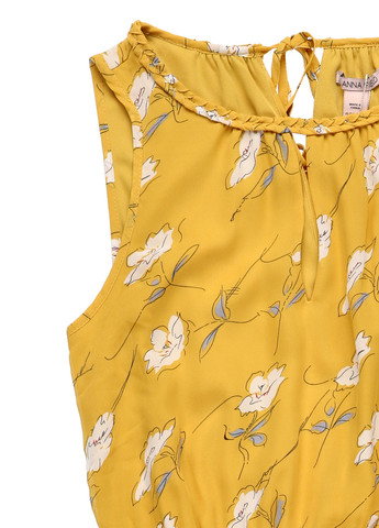 Жовтий кежуал сукня плісована Anna Field з квітковим принтом