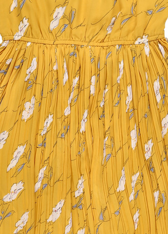 Жовтий кежуал сукня плісована Anna Field з квітковим принтом