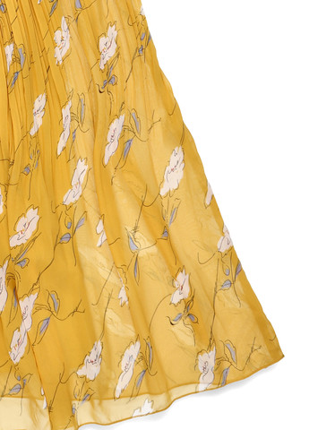 Жовтий кежуал сукня плісована Anna Field з квітковим принтом