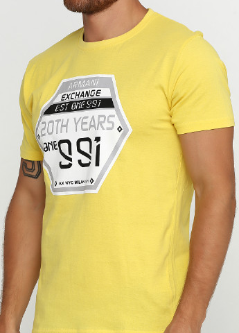 Жовта футболка Armani Exchange