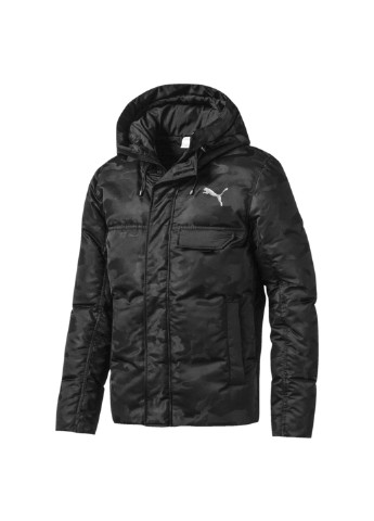 Чорна демісезонна куртка 480 camo down jacket Puma