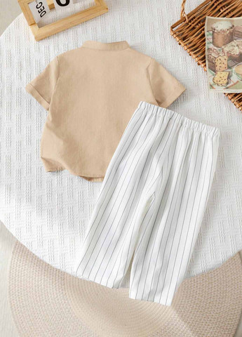 Комбинированный летний комплект (рубашка, брюки) SHEIN