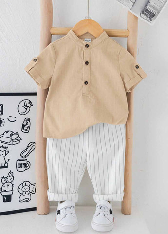 Комбинированный летний комплект (рубашка, брюки) SHEIN