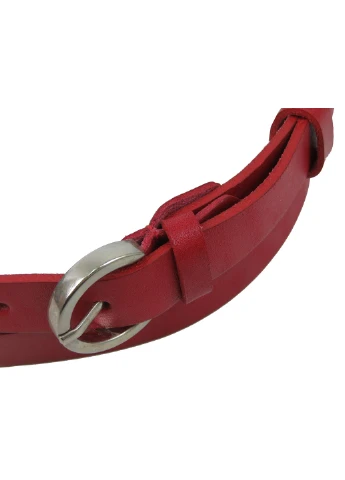 Жіночий шкіряний ремінь 110-130х2 см Skipper (252415301)