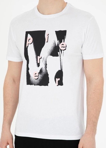 Белая футболка Pierre Cardin