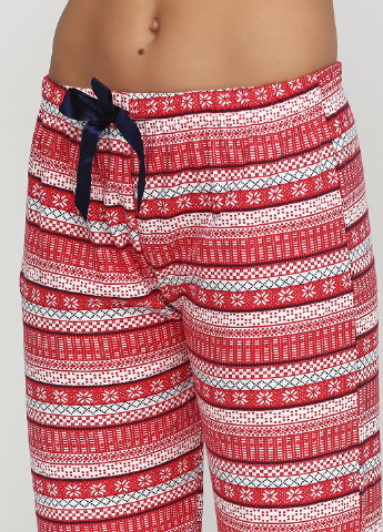 Красный демисезонный комплект утепленный (лонгслив, брюки) Rinda Pijama