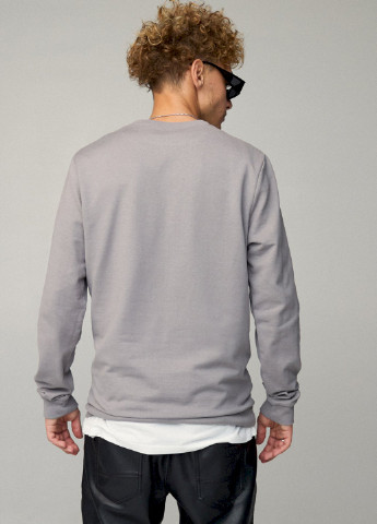 Серый свитшот мужской basic /no flis/ YAPPI (252259193)