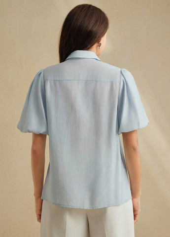 Светло-голубая блуза SHEIN