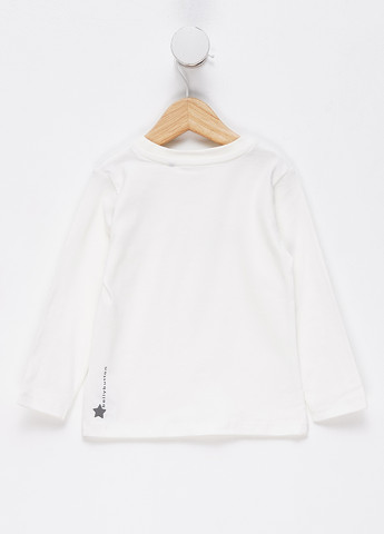 Молочный демисезонный кэжуал лонгслив Bellybutton с рисунком