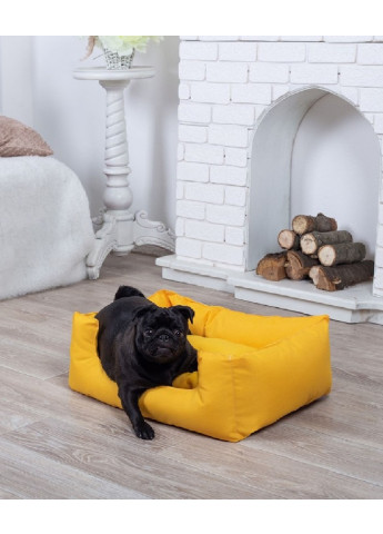 Лежак лежанка для котов и собак спальное место 120х80 см (43576-Нов) Желтый Francesco Marconi (252470993)