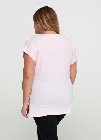 Светло-розовая летняя футболка Hazard