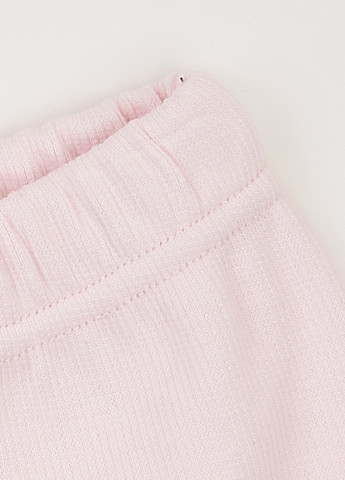 Рожевий демісезонний комплект (лонгслів, легінси, пов'язка) Фламинго