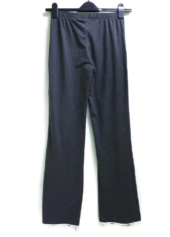Піжамні штани H&M прямі темно-сині домашні бавовна