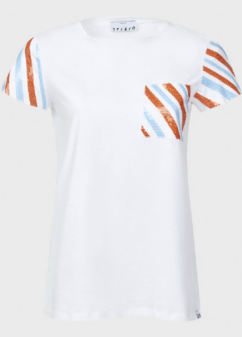 Белая летняя футболка Sfizio