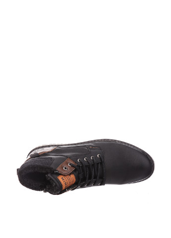 Черные зимние ботинки тимберленды Tom Tailor