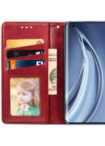Кожаный чехол книжка Gallant (PU) для Xiaomi Mi 10 / Mi 10 Pro Красный (is_00000035720_3) Getman (237830774)
