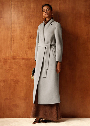 Бежевое демисезонное Пальто однобортное SHEIN