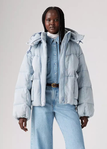 Світло-блакитний зимній Пуховик Levi's