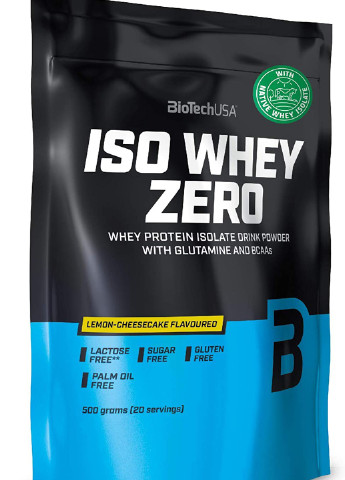 Протеїн Iso Whey Zero 500 g (Lemon Cheesecake) Biotech (254953059)